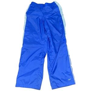 Nike Blue/white/silver joggers cargo style pants Med